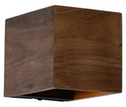 Landelijke wandlamp walnoot hout - Transfer Landelijk G9 vierkant Binnenverlichting Lamp