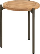 Yoga bijzettafel 45xH55 cm aluminium teak terre 4 Seasons Outdoor