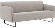 Goossens Excellent Bank Montreal lichtgrijs, stof, 2,5-zits, modern design