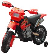 vidaXL Kinder motor Crosser elektrisch 6 volt rood