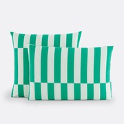 Kussensloop 50% gerecycled katoen, Tabaka groen