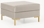 Voetenbank Luna van fluweel met opbergruimte