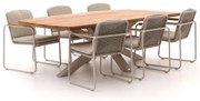 + 15% kassakorting | Diningset Bellagio | 6 personen teakhout | Tuinset stapelbaar | 7-delig | Kees Smit Tuinmeubelen