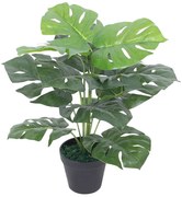 vidaXL Kunstplant met pot monstera 45 cm groen