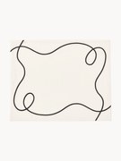 Placemats Sue met abstracte borduurwerk, 2 stuks