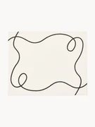 Placemats Sue met abstracte borduurwerk, 2 stuks