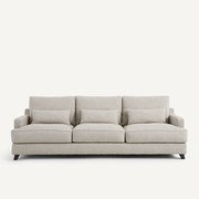Sofa 3- of 4-zits, structuur viscose/linnen, Alwine