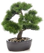 Emerald Kunstplant in bruine pot Pinus Bonsai 32 cm