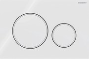 Geberit Sigma 20 bedieningspaneel glans wit/mat wit voor Sigma reservoirs 8cm (UP720) en 12cm (UP320)