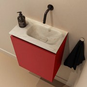 Mondiaz Ture DLux toiletmeubel 40cm fire met wastafel ostra rechts zonder kraangat