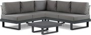 Hoek loungeset 5 personen Aluminium Grijs Lifestyle Garden Furniture Lorenzo