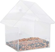 Esschert Design acryl raamvoedertafel huis - LxBxH: 14,9x10,4x15,3cm