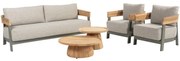 Varenna stoel bank loungeset 5 delig olive 4 Seasons Outdoor