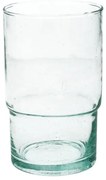 Glas taps, gerecycled handgeblazen, 550 ml