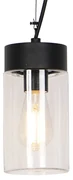 Buitenlamp Moderne hanglamp zwart met glas IP44 - Jarra Modern E27 IP44 Buitenverlichting