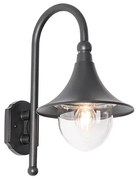 Klassieke buiten wandlamp zwart IP44 - Daphne Klassiek / Antiek E27 IP44 Buitenverlichting rond