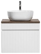 Comad Iconic White badkamermeubel 60cm met waskom en toppaneel