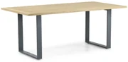 Dining Tuintafel Rechthoekige tuintafels/Rechthoekig 190 x 95 cm Aluminium/Teak Grijs Condor