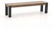 + 10% kassakorting | Picknickbank ROUGH  | Teakhout | 2 personen | Tuinbank Grijs/Old Teak Greywash | 170cm | Kees Smit Tuinmeubelen