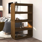 vidaXL Boekenkast/kamerscherm 80x35x135 cm grenenhout honingbruin