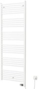 Plieger Elba Electrical Elektrische Designradiator - 170.2x60cm - met thermostaat - 900w - wit 1470430