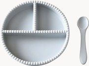 Kinderserviesset Bubble van silicone, 2-delig