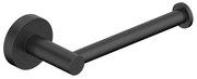 Fortifura Calvi toiletrolhouder/reserverolhouder - zonder klep - rond - mat zwart SW639935