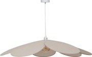 Atmosphera Naya Hanglamp– Bloemvorm – Beige – diameter 100 cm – Linnen – E27 – Boho&amp;Elegant