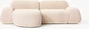 Modulaire bouclé hoekbank Wolke (3-zits)