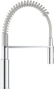 Grohe QuickFix Get keukenmengkraan met uittrekbare spoeldouche chroom