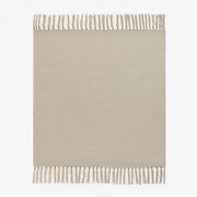 Narisa Katoenen Plaid Deken Beige – Linnen - Sklum