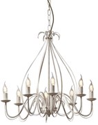 Eettafel / Eetkamer Klassieke kroonluchter crème 8-lichts - Giuseppe Klassiek / Antiek, Landelijk / Rustiek E14 rond Binnenverlichting Lamp