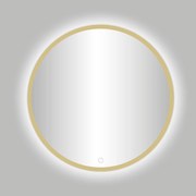 Best Design Nancy Rivoli ronde spiegel goud incl. LED verlichting Ø 120cm