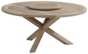 Louvre + lazy susan teak 160cm rond dining tafel Taste 4SO