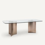 Tafel metaal/glas, 8 personen, Atizar