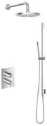 Hotbath Get Together IBS2ACR inbouwdouche met 25cm hoofddouche en glijstang chroom