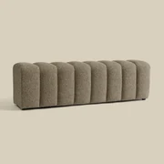 Bankje 160 Cm Taupe Stof