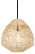 Landelijke hanglamp rotan 41 cm - Bishop Landelijk E27 Binnenverlichting Lamp