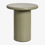 Ronde Bijzettafel Ø45 Cm In Mdf Rodeo Groen – Salie - Sklum