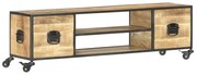 vidaXL Tv-meubel 130x30x39 cm massief mangohout