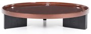 Eleonora Mayson Ronde Salontafel Rood Glazuur 120 Cm - 120 X 120cm.