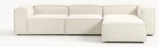 Lennon modulaire bank (4-zits) met poef (links/rechts)