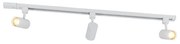 Smart railsysteem wit 1-fase 3-lichts incl. Wifi GU10 - Iconic Jeana
