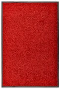 vidaXL Deurmat wasbaar 60x90 cm rood