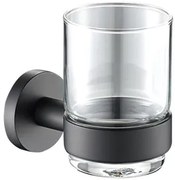 Plieger Vigo glashouder met glas mat zwart