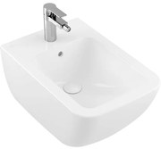 Villeroy & Boch Venticello wandbidet met 1 kraangat 37.5x56cm met overloop wit 44110001