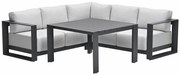 Garden Impressions Malakka lounge dining set 4-delig - valley sand