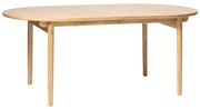 Ovale Eikenfineer Tafel - 190 X 100cm.
