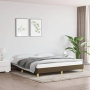 vidaXL Bedframe stof donkerbruin 180x200 cm