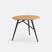 Ronde tafel in eik, 3 personen, Cruseo